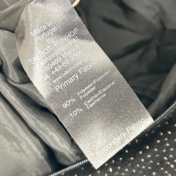 Talbot Runhof Black Metallic Eternity-Sleeve Velvet Gown - Picture 9 of 11